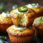 Jalapeño Cornbread Muffins with Cream Cheese Filling