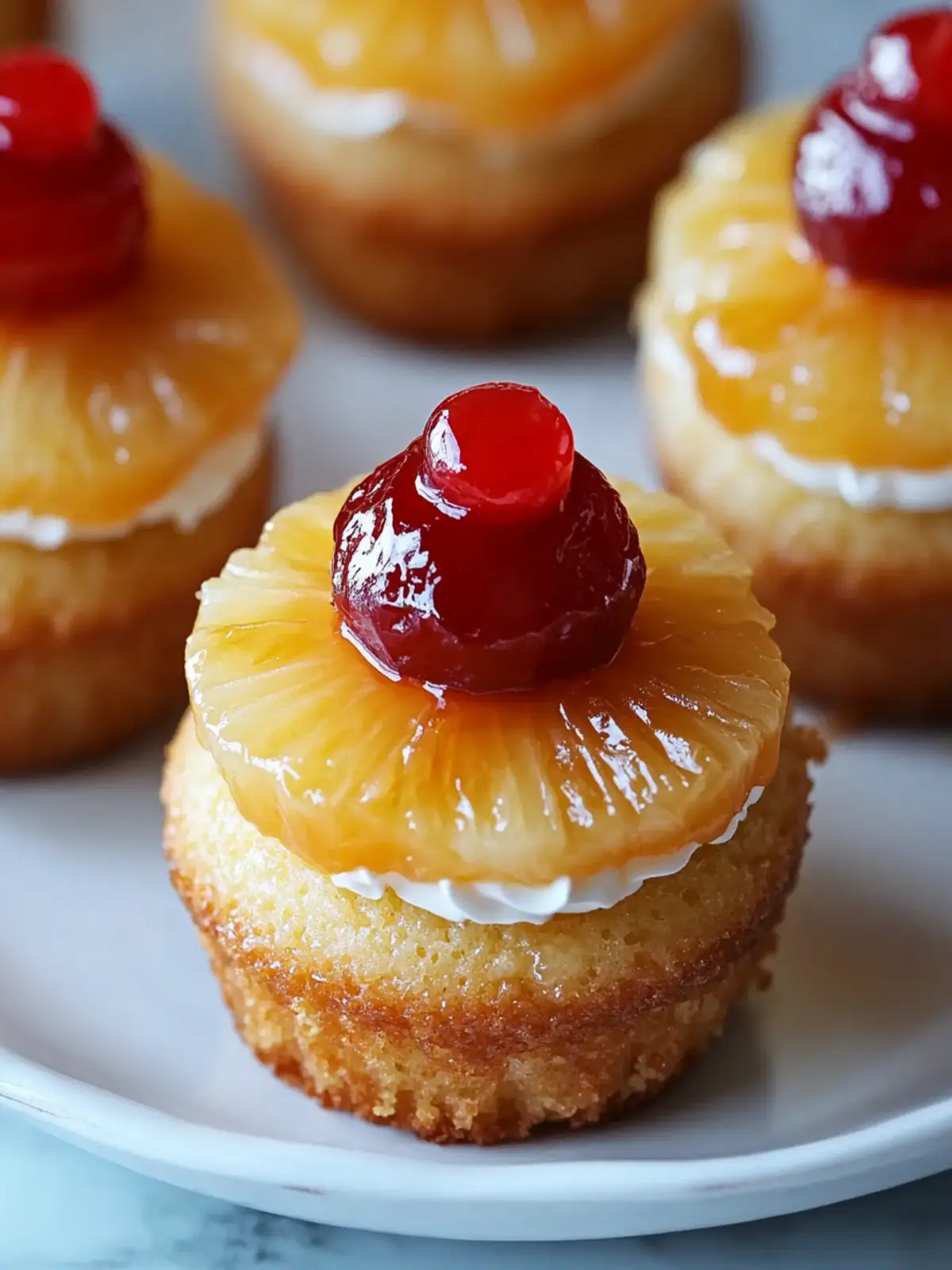 Pineapple Upside-Down Cupcakes