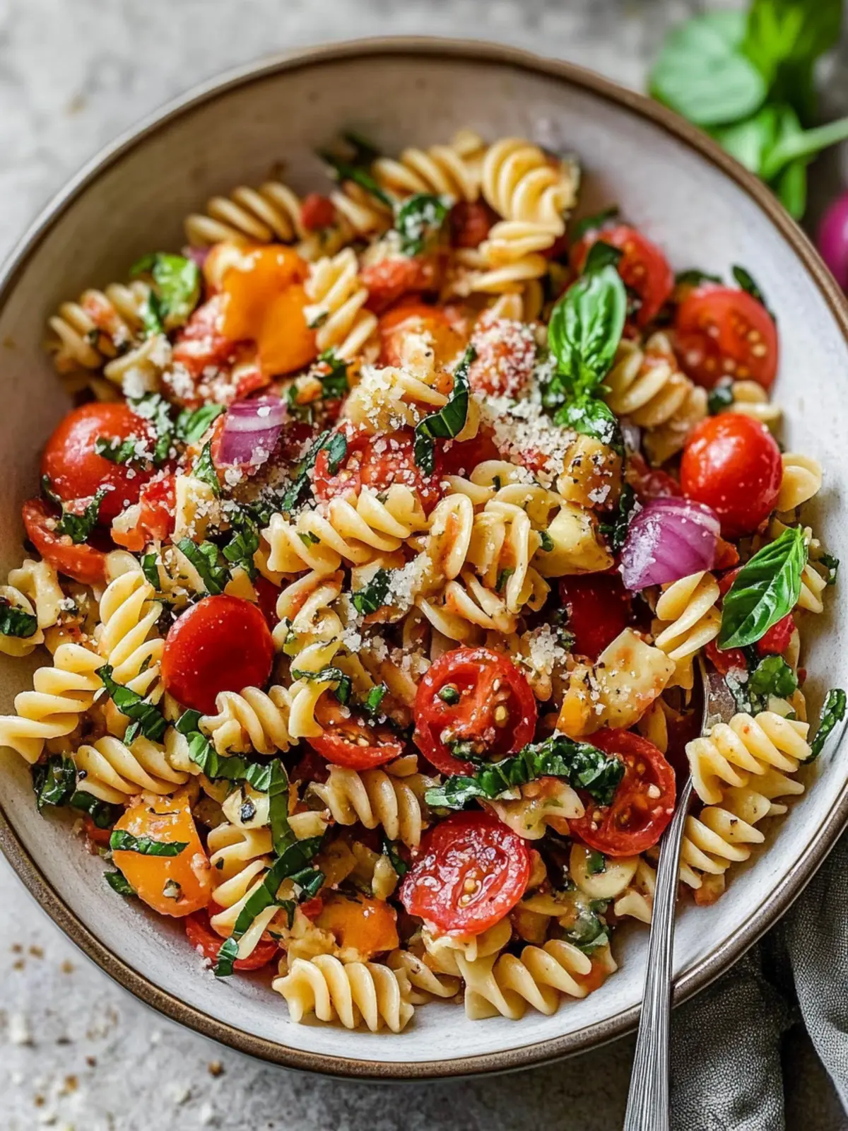 Bruschetta Pasta Salad: A Fresh Twist for Summer Days 3 Bruschetta Pasta Salad