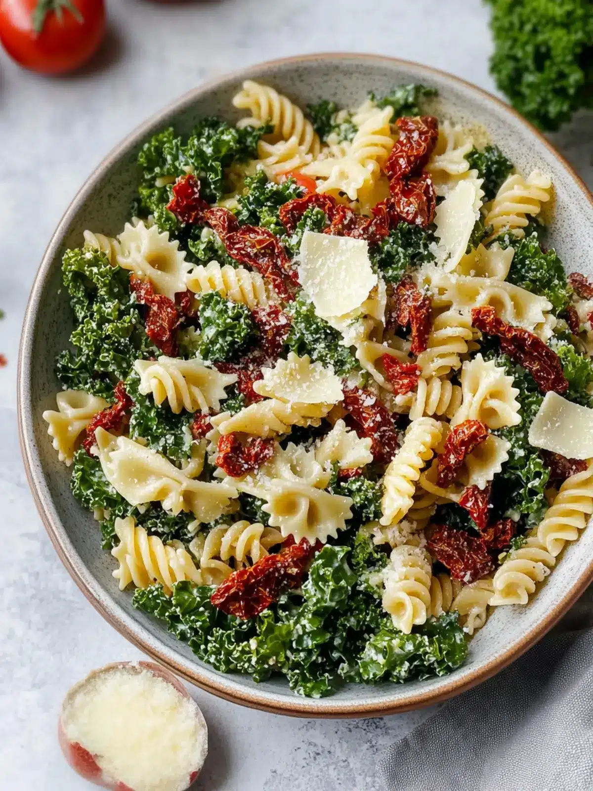 Kale Pasta Salad with Sun-Dried Tomatoes for Meal Prep Magic 2 Kale Pasta Salad With Sun-Dried Tomatoes