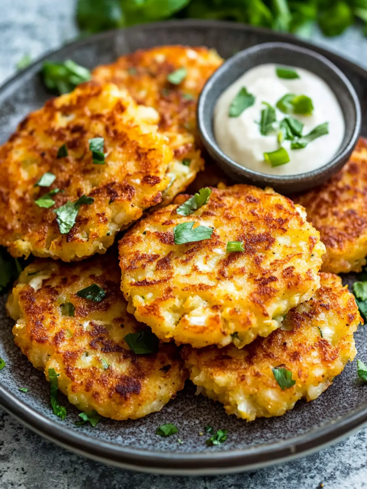 Crispy Cauliflower Hash Browns