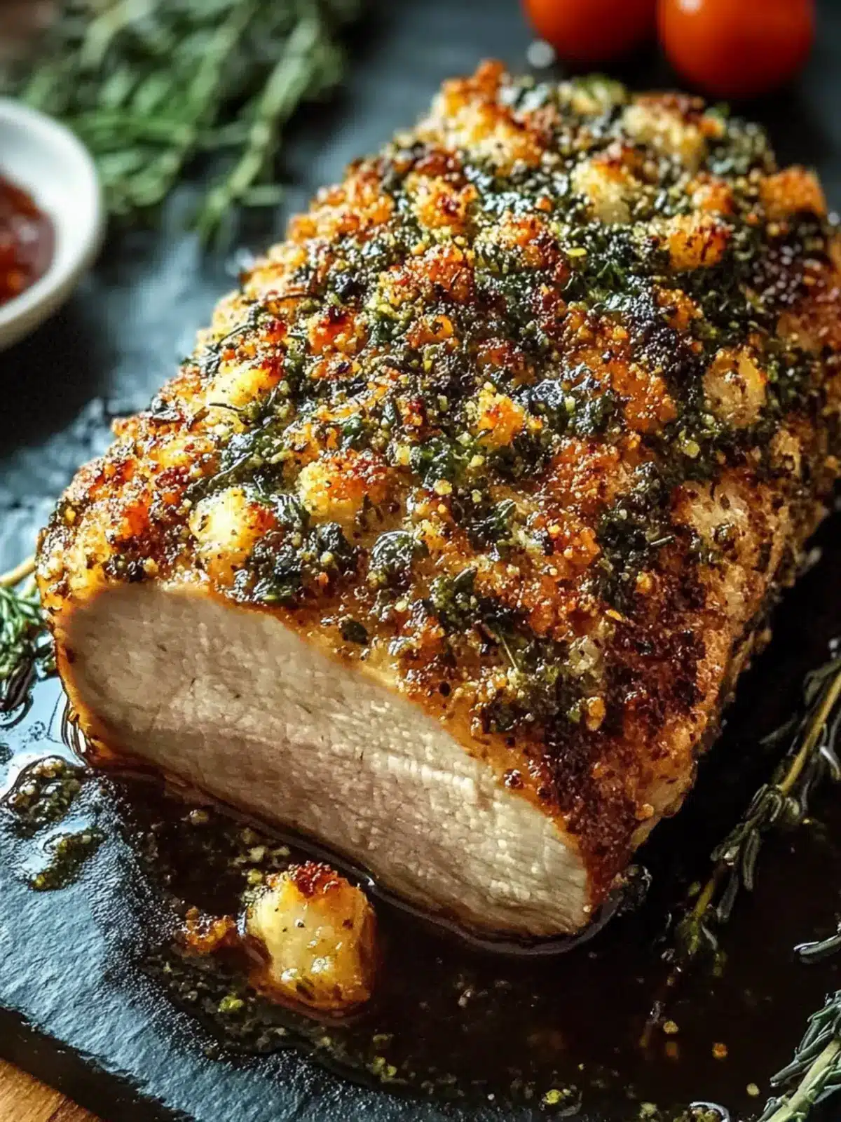 Delicious Herb Crusted Pork Loin: 1 Amazing Recipe