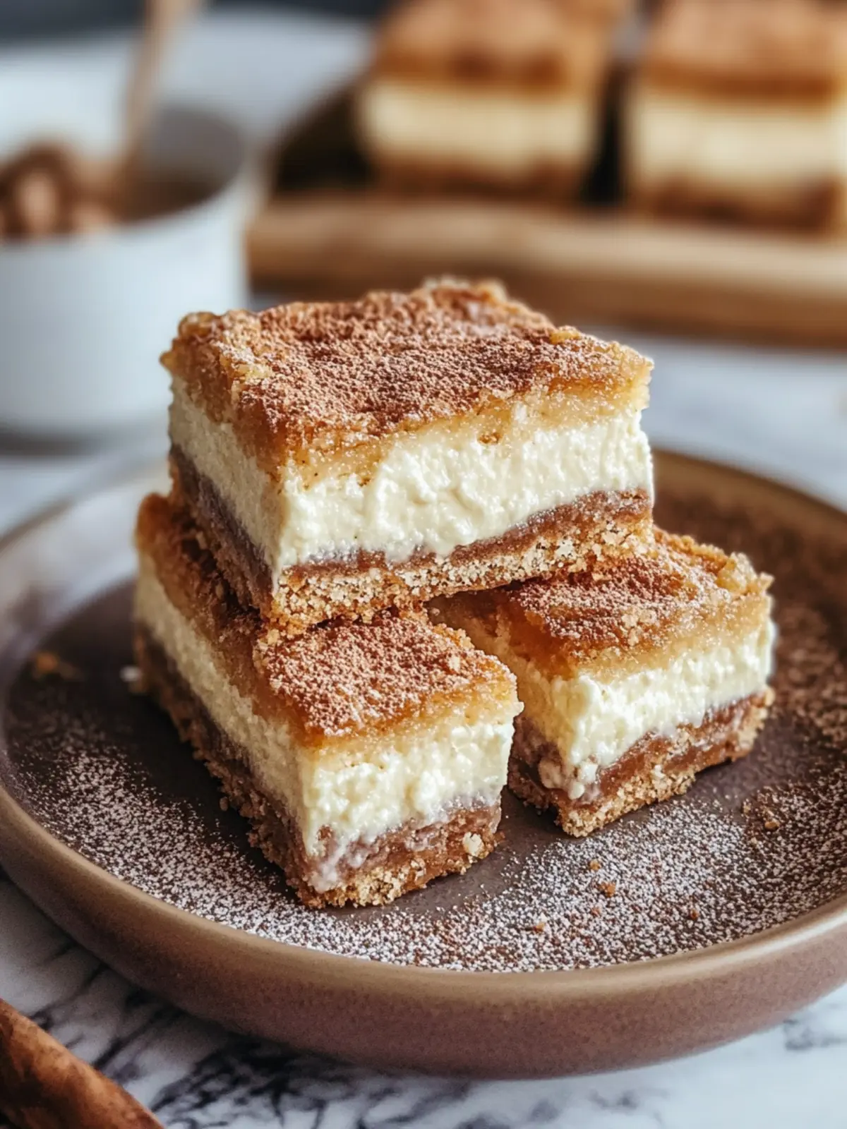 Churro Cheesecake Bars