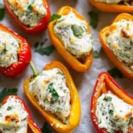 Herb Cream Cheese Stuffed Mini Peppers