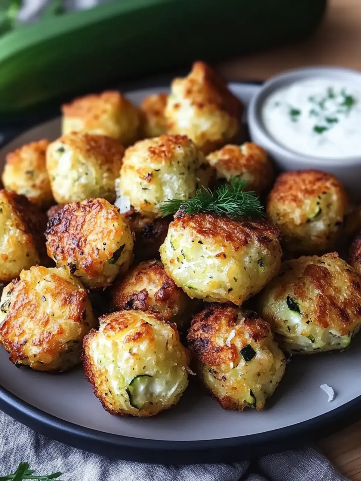 Tasty Greek Zucchini Tots for Guilt-Free Snacking Bliss 2 Tasty Greek Zucchini Tots