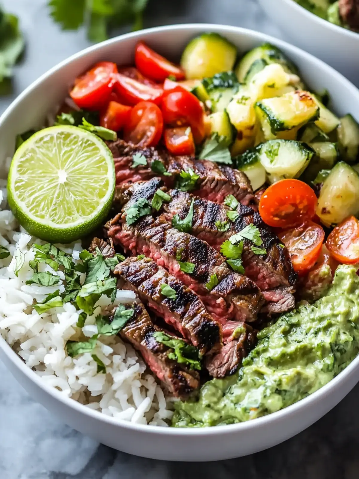 Easy Cilantro Lime Steak Bowls