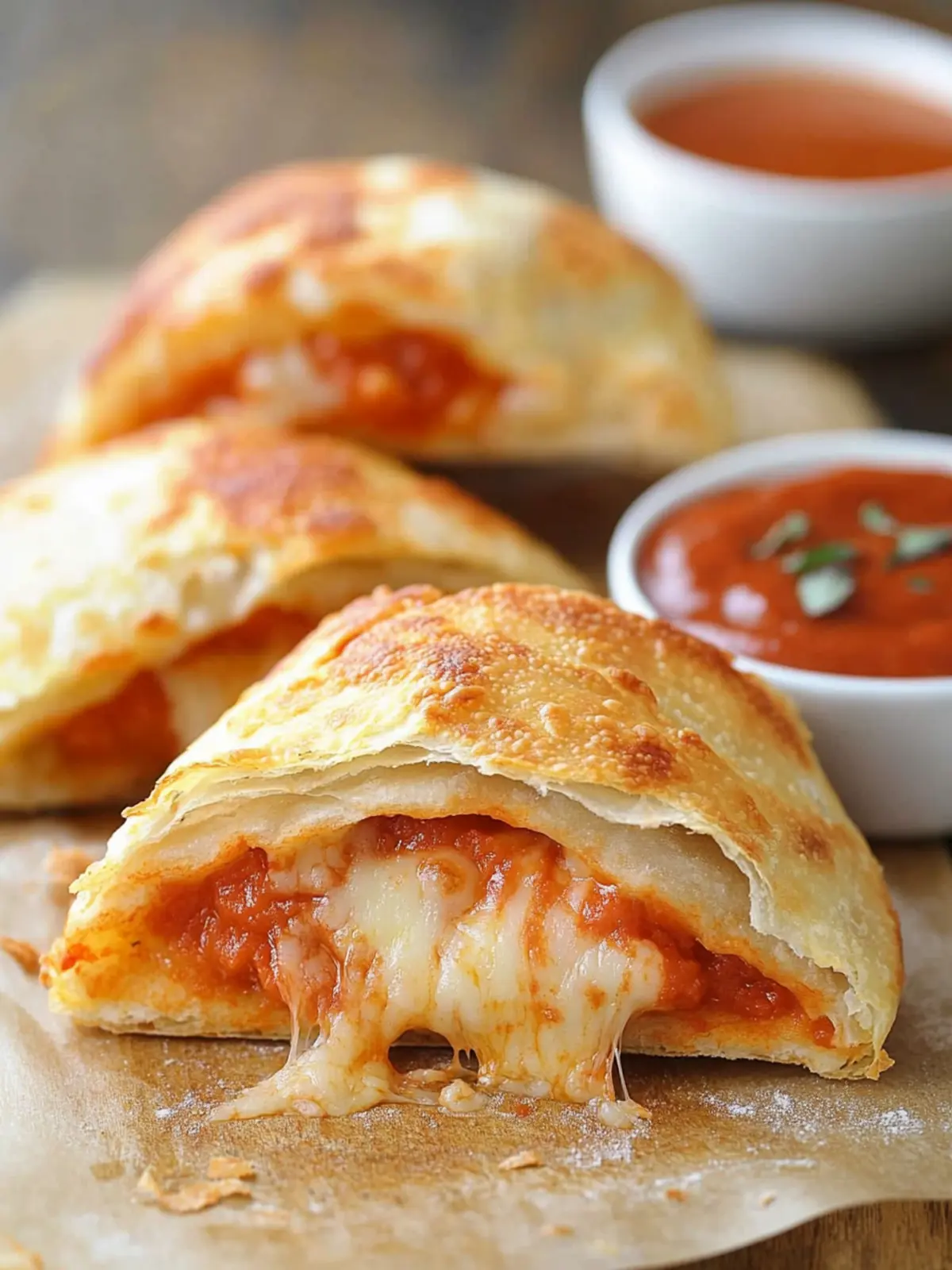 Cheesy Pizza Pockets Recipe