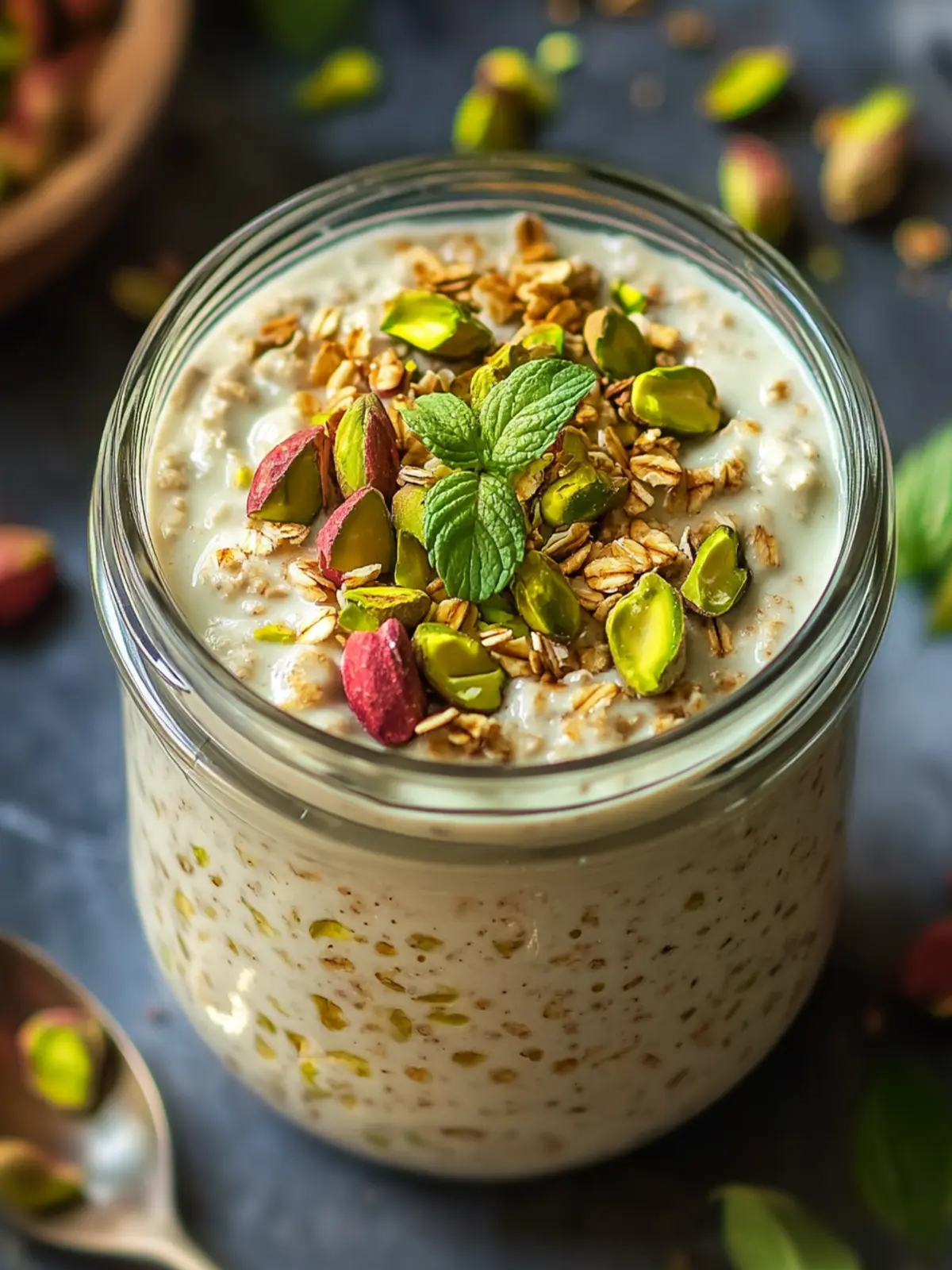 Nutty Pistachio Overnight Oats for a Perfect Morning Boost 2 Pistachio Overnight Oats