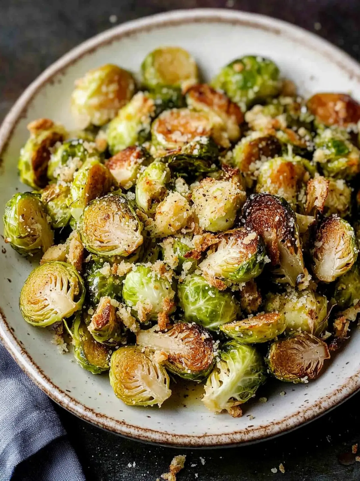 Tahini-Caesar Roasted Brussels Sprouts that Wow Your Tastebuds 3 Tahini-Caesar Roasted Brussels Sprouts