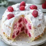 Raspberry Angel Food Cake