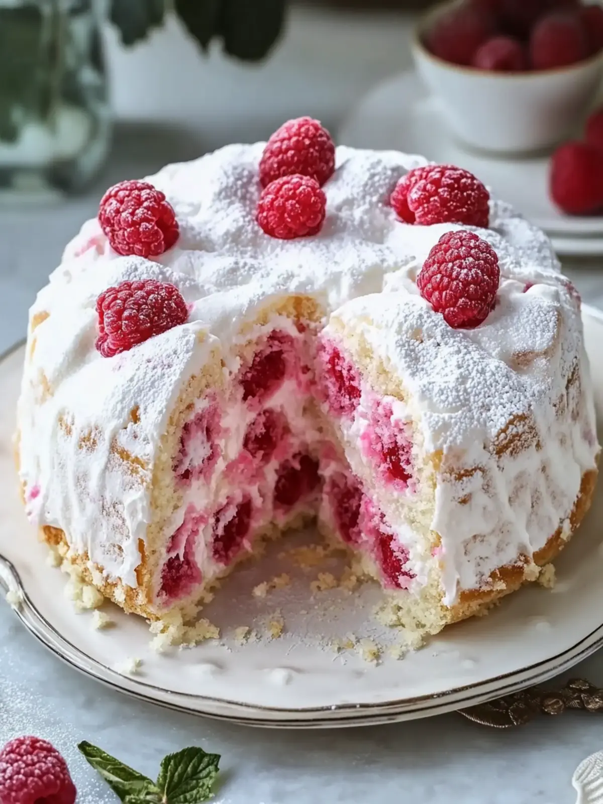 Raspberry Angel Food Cake: Light, Fluffy Bliss for Dessert Lovers 5 Raspberry Angel Food Cake