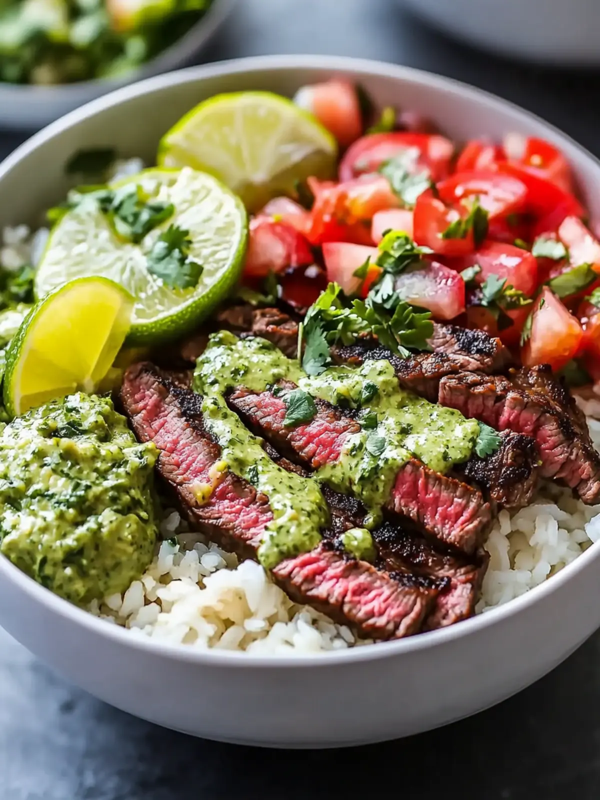 Easy Cilantro Lime Steak Bowls