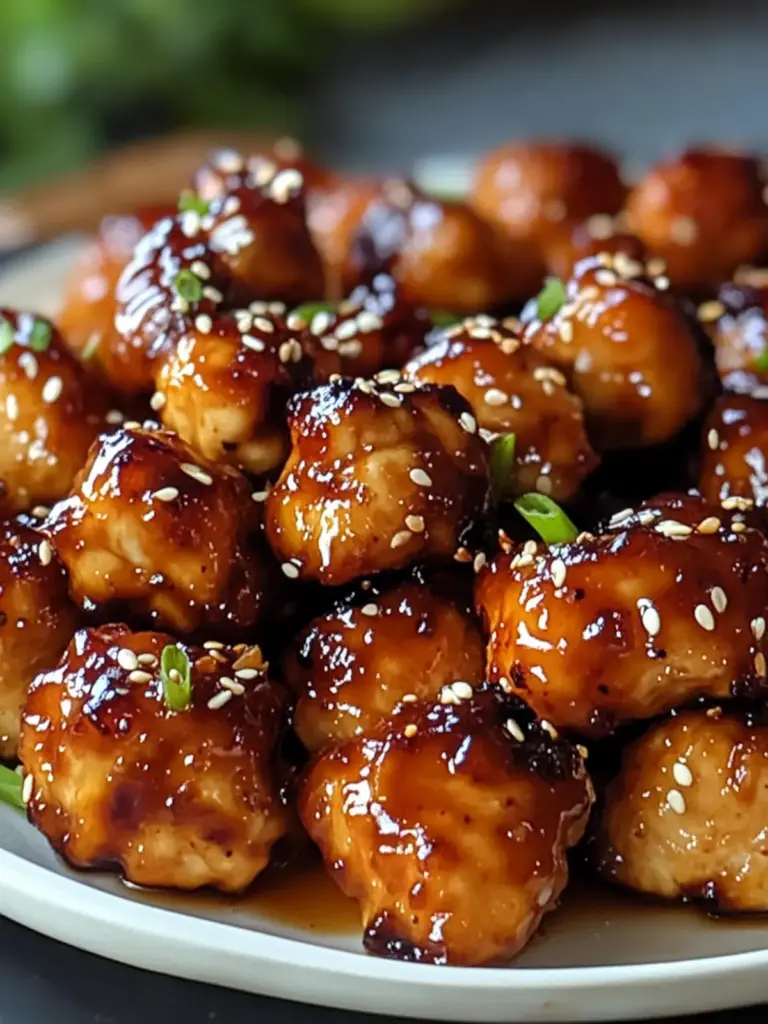 Sweet & Smoky Honey Garlic Chicken Bites