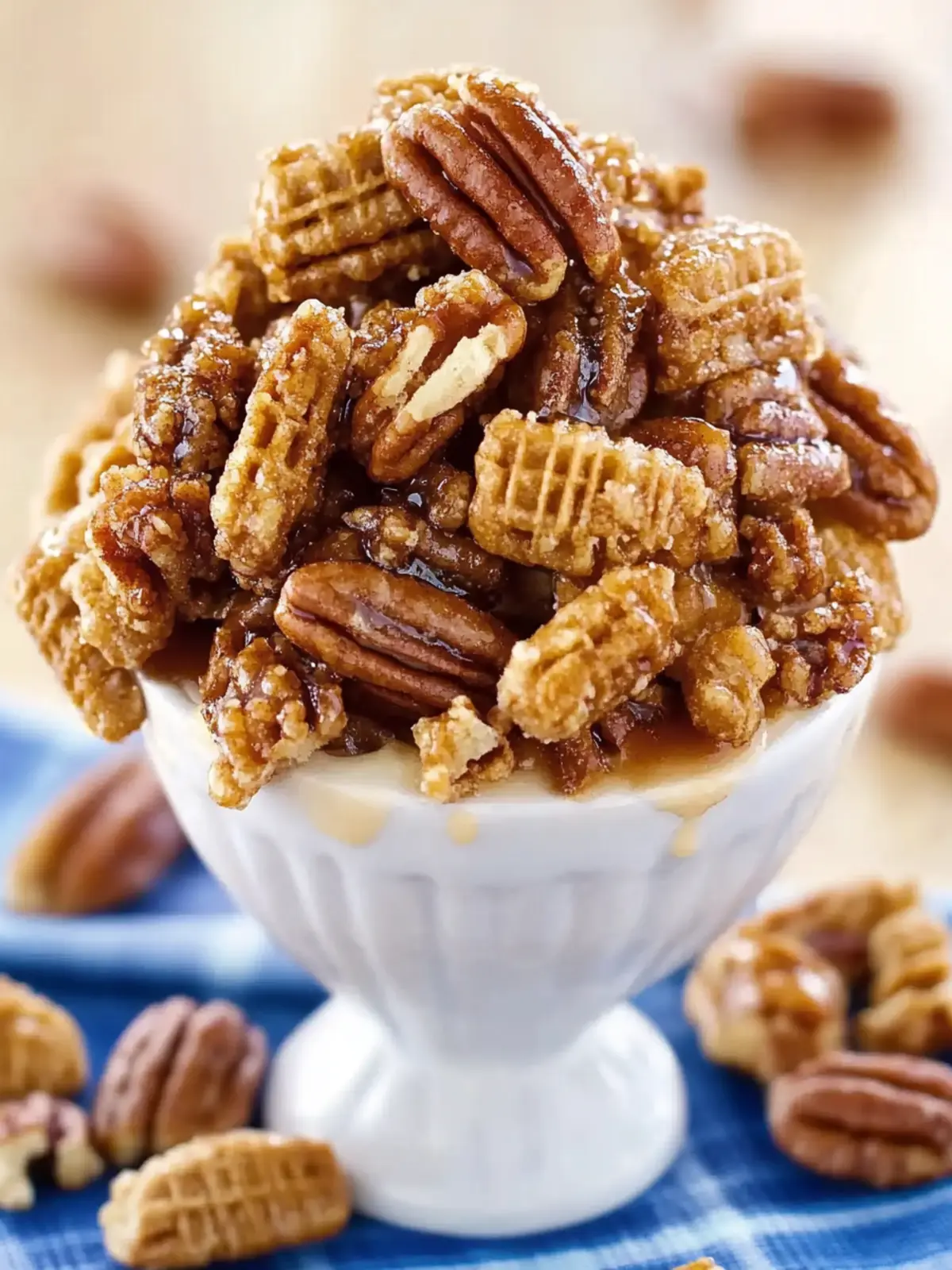 Praline Crunch Crispix Pecan