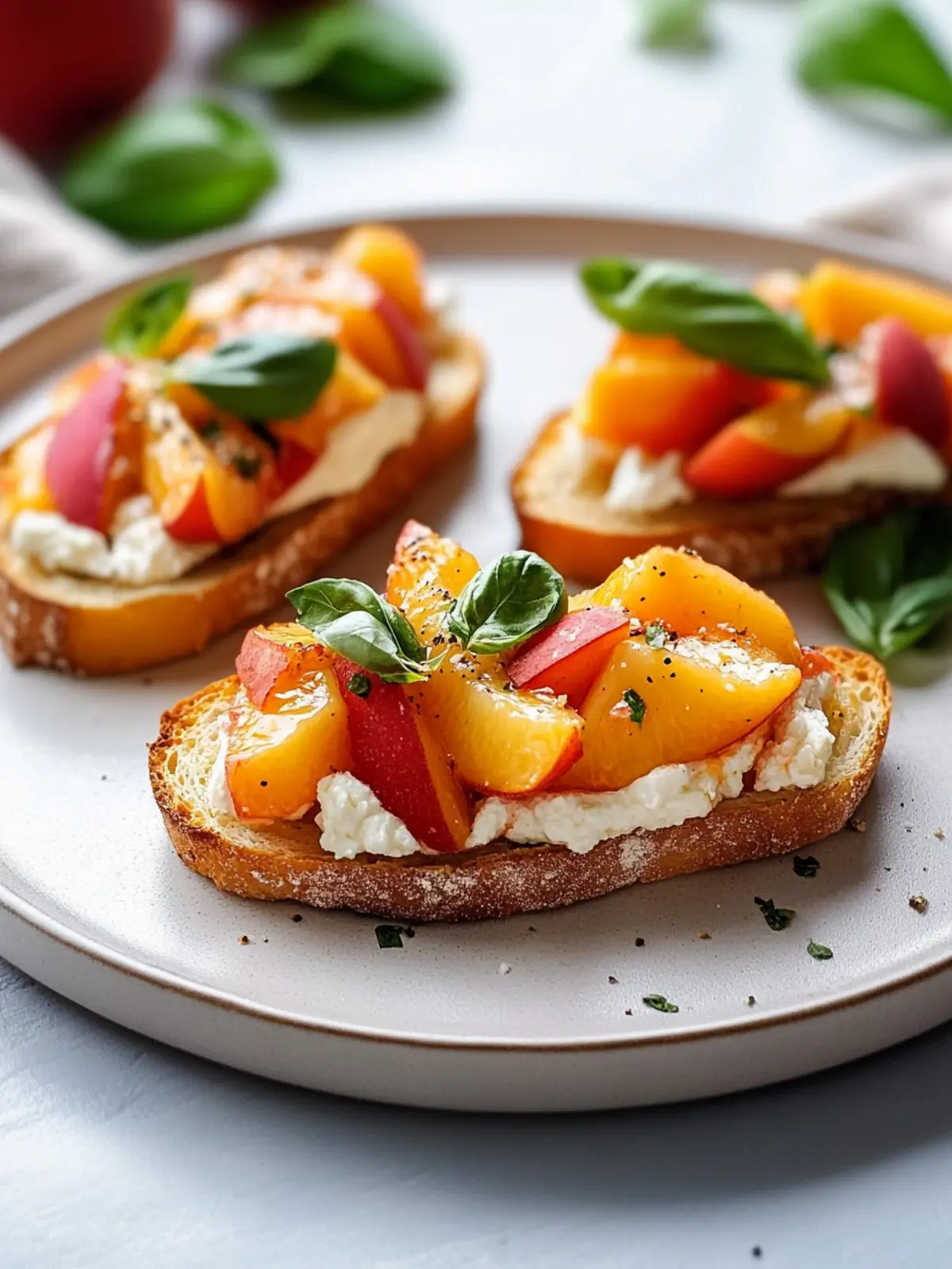 Peach Bruschetta: Refreshing Summer Treat You’ll Love 5 Peach Bruschetta