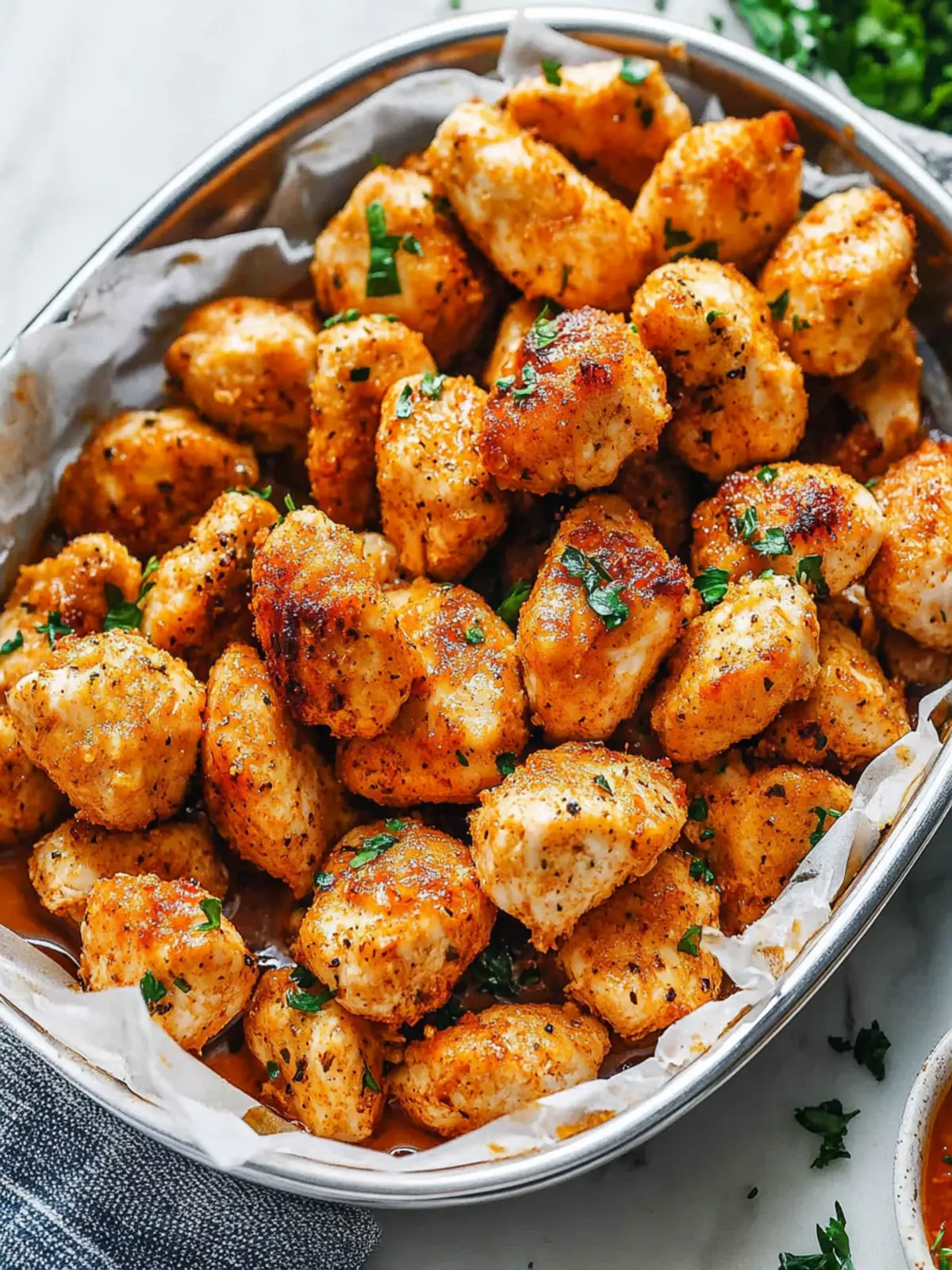 Easy Oven Baked Chicken Bites