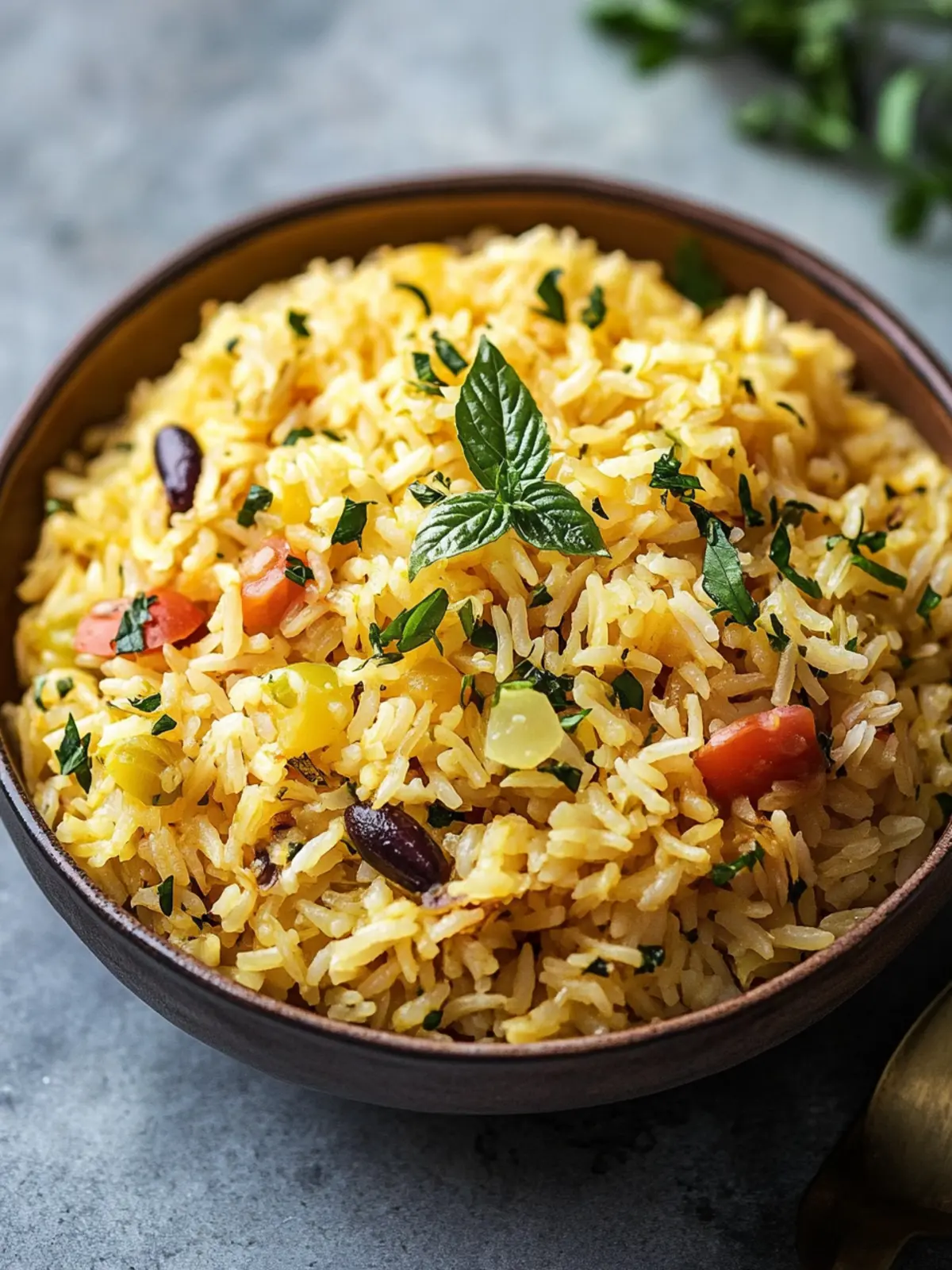 One-Pot Fluffy Mediterranean Rice