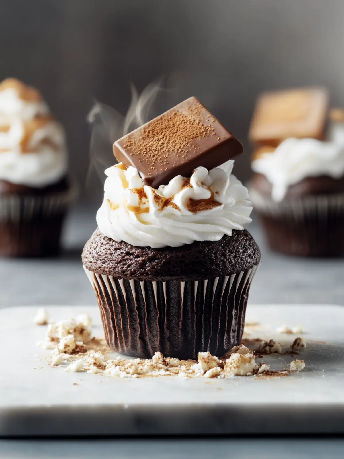 S’mores Cupcakes | Gooey Chocolate Dessert