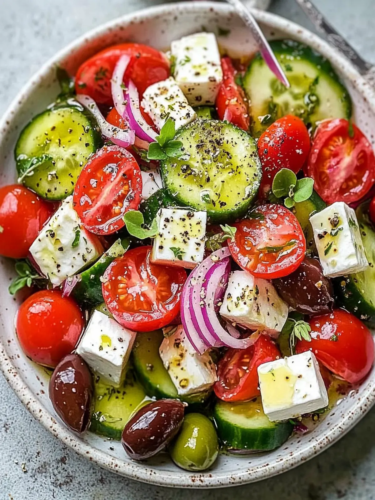 Savor the Freshness: Traditional Greek Horiatiki Salad Recipe 3 Traditional Greek Horiatiki Salad