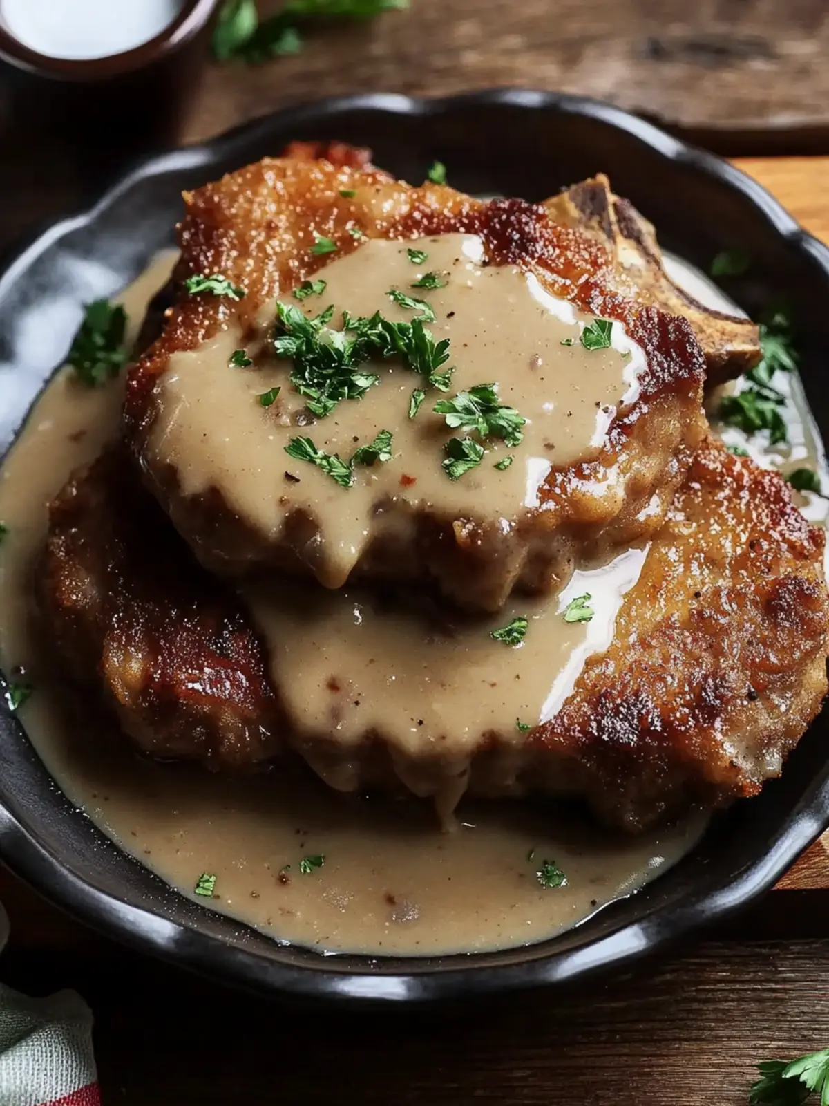 Irresistible Country Fried Pork Chops with Rich Gravy Delight 4 Country Fried Pork Chops with Rich Gravy