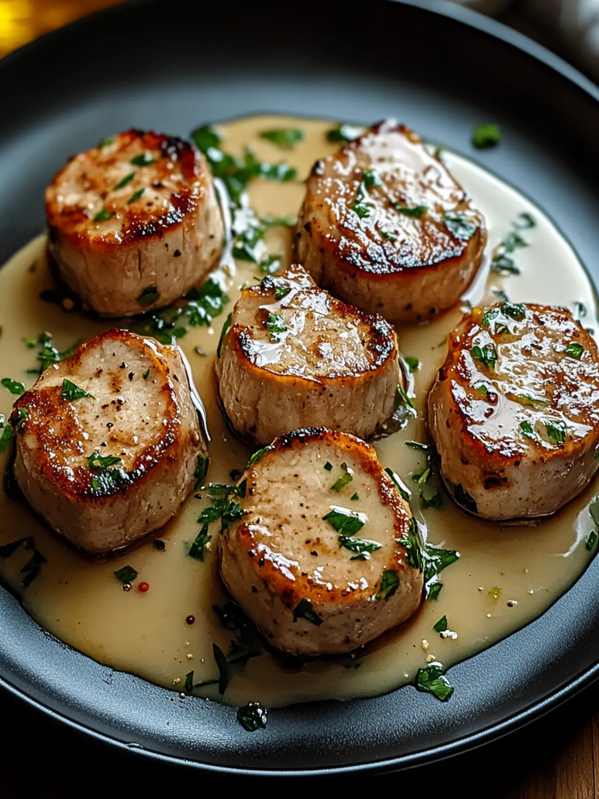Tender Pork Medallions with Creamy Sauce Ready in 30 Minutes 4 Tender Pork Medallions