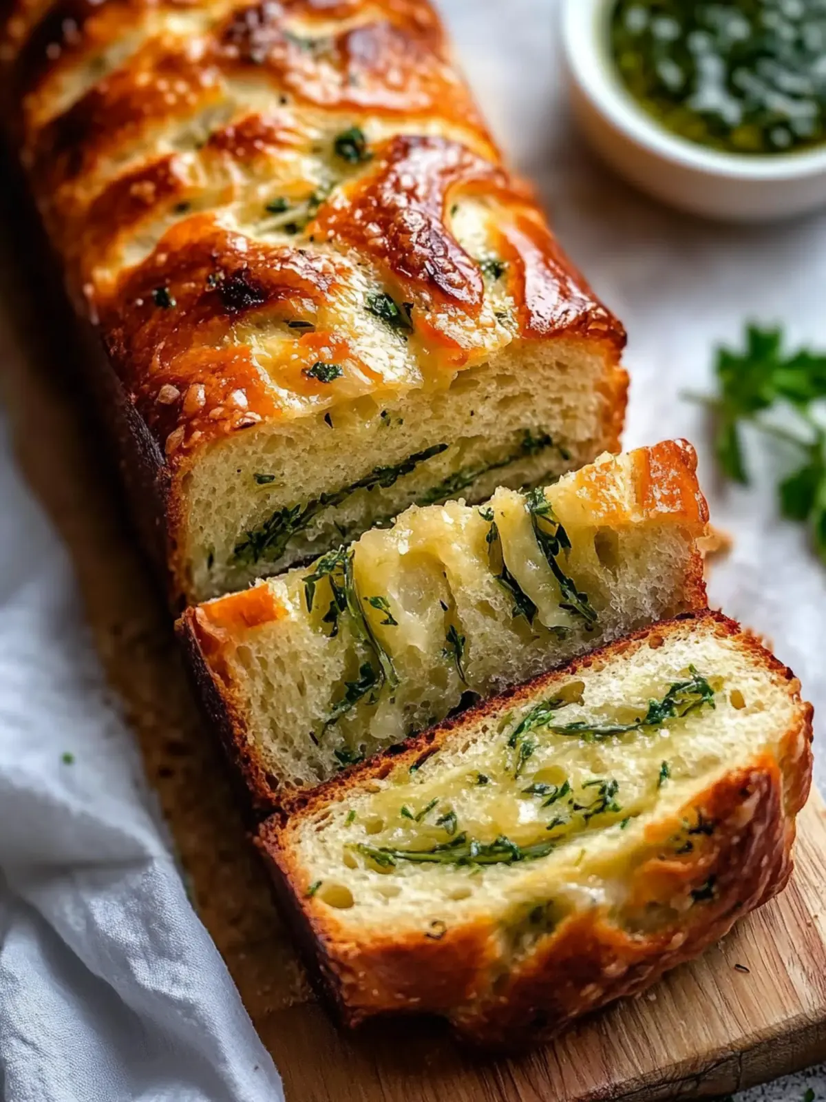 Cheesy Garlic Herb Swirl Bread – Easy No Yeast Delight 3 Cheesy Garlic Herb Swirl Bread