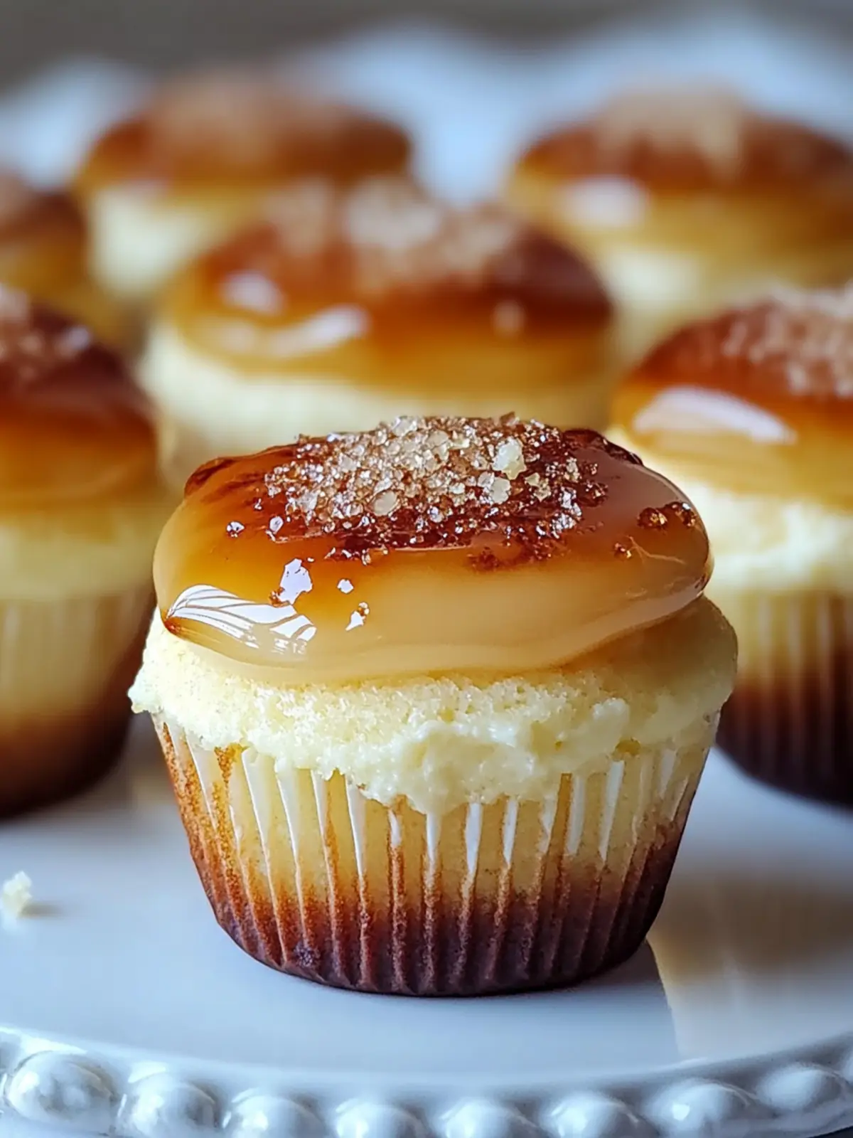 Indulge in Creamy Creme Brulee Cheesecake Cupcakes Today! 3 Creamy Creme Brulee Cheesecake Cupcakes
