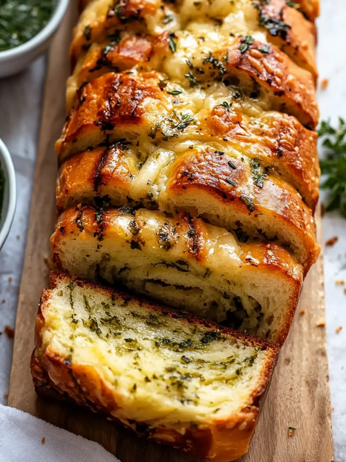 Cheesy Garlic Herb Swirl Bread – Easy No Yeast Delight 4 Cheesy Garlic Herb Swirl Bread