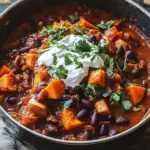 Smoky Sweet Potato and Black Bean Chili