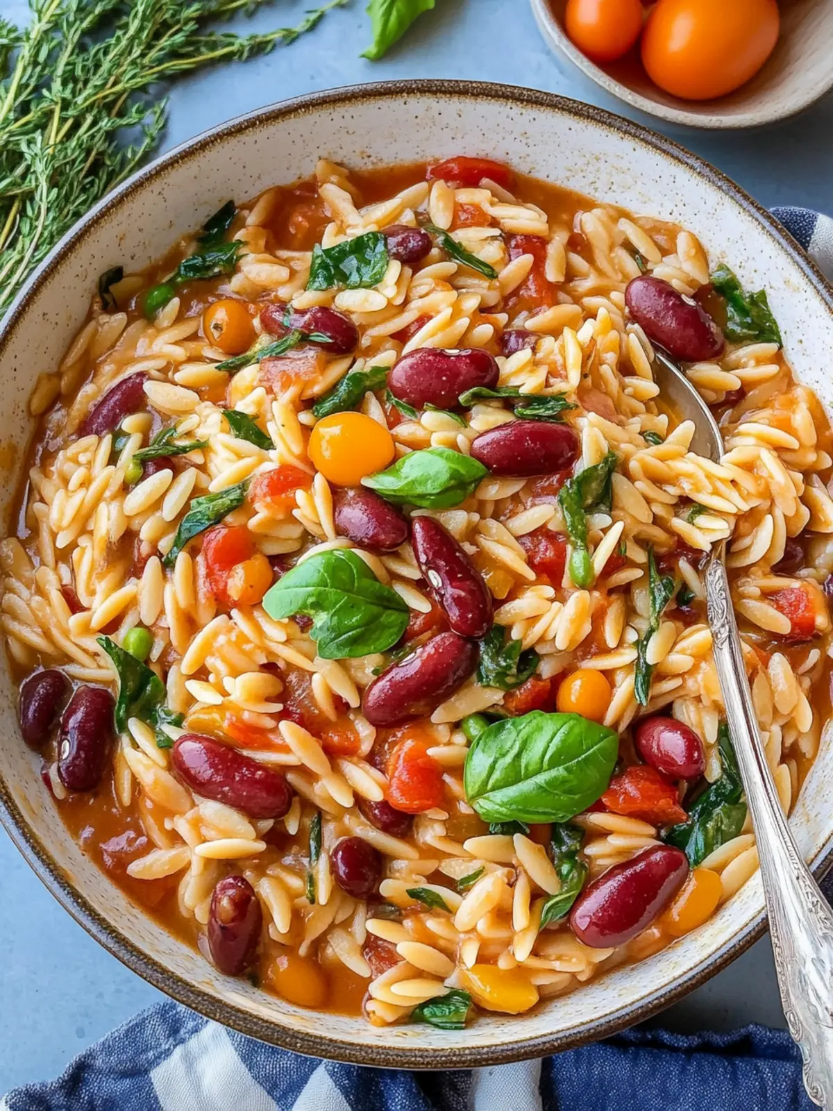 Mediterranean Orzo and Beans: A Flavor-Packed Cozy Delight 2 Mediterranean Orzo and Beans