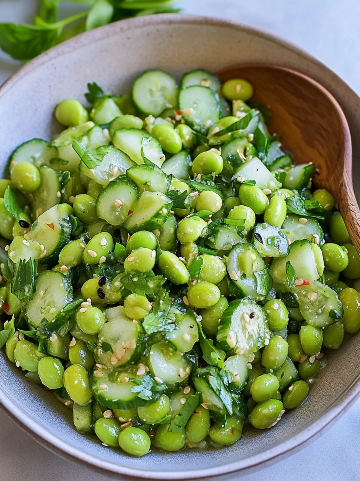 Cucumber Edamame Salad