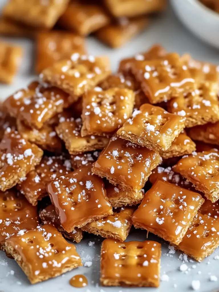 Salted Caramel Cracker Bites