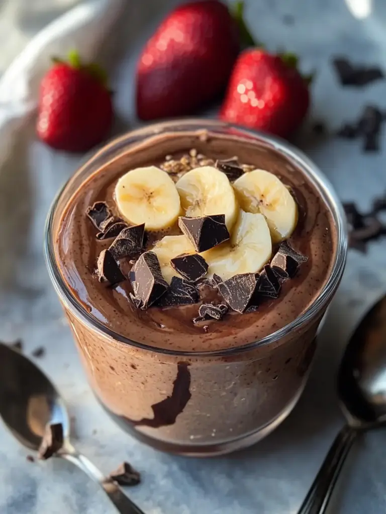 Chocolate Blended Overnight Oats