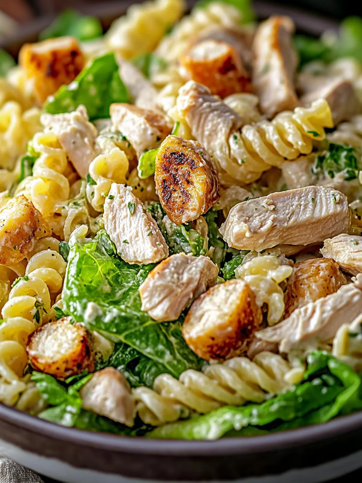 Creamy Chicken Caesar Pasta Salad for Fresh Flavor Bliss 4 Creamy Chicken Caesar Pasta Salad for Fresh Flavor Bliss