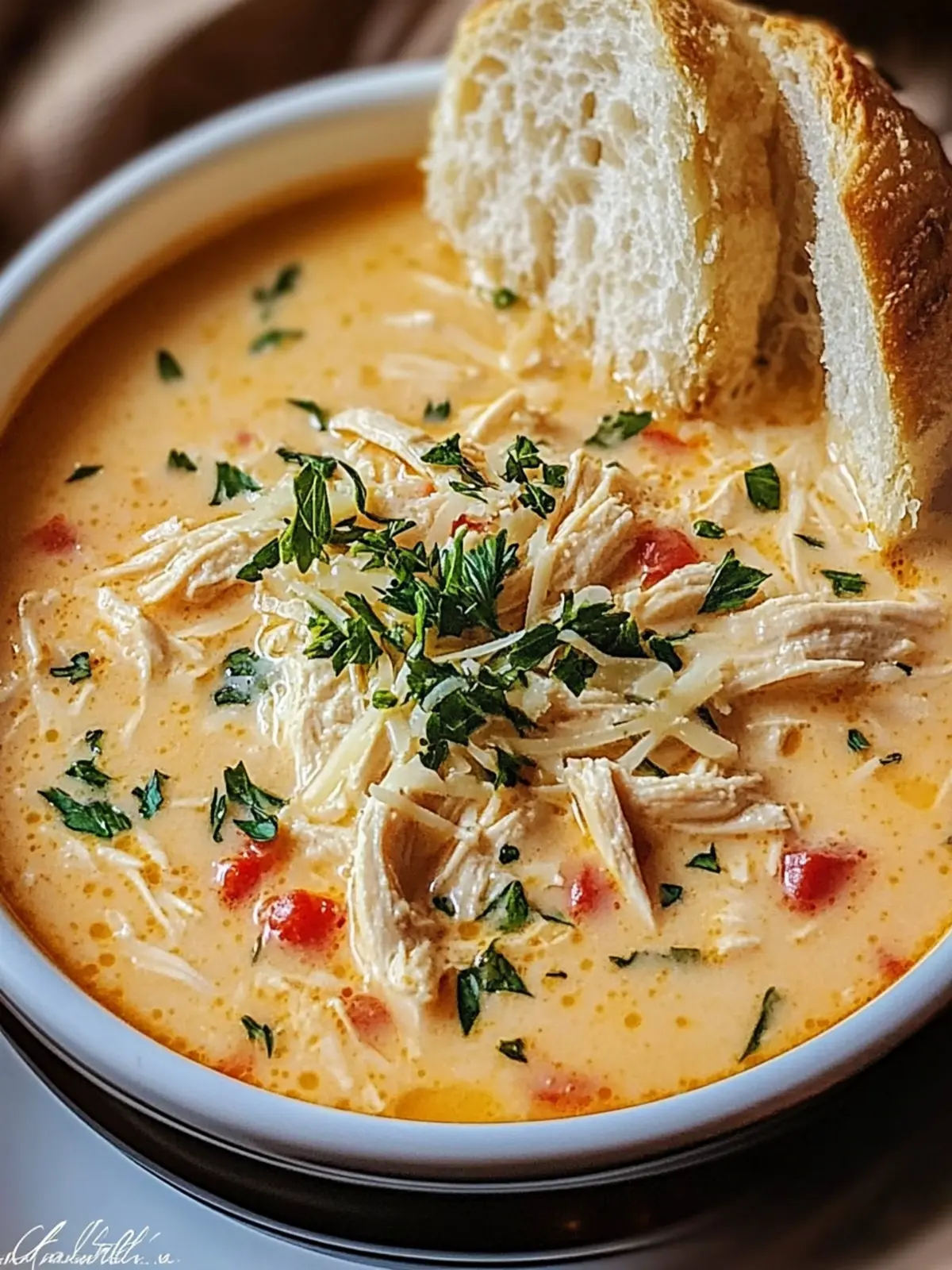 Crock Pot Creamy Chicken Parmesan Soup for Cozy Nights 5 Crock Pot Creamy Chicken Parmesan Soup