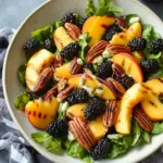 Grilled Peach Salad With Pecans and Blackberries: A Summer Delight 43 Grilled Peach Salad With Pecans and Blackberries