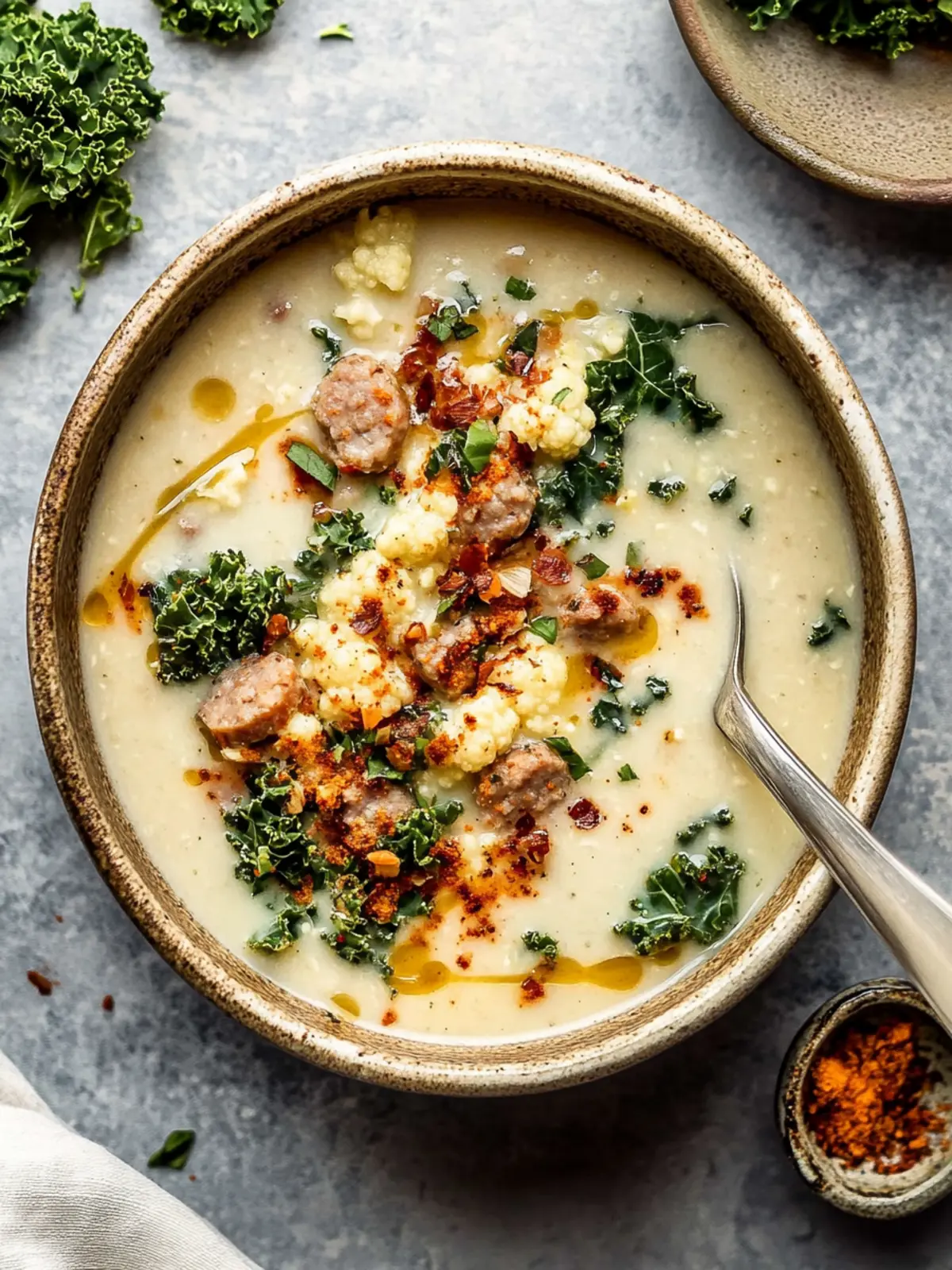 Creamy Cauliflower Sausage Kale Soup for Cozy Nights 3 Cauliflower Sausage Kale Soup