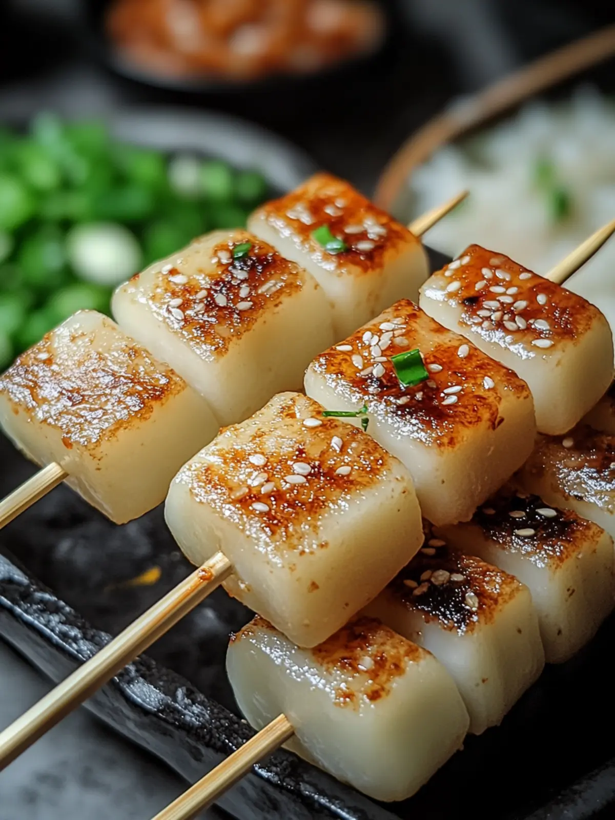 Tteokkochi (Korean Rice Cake Skewers)