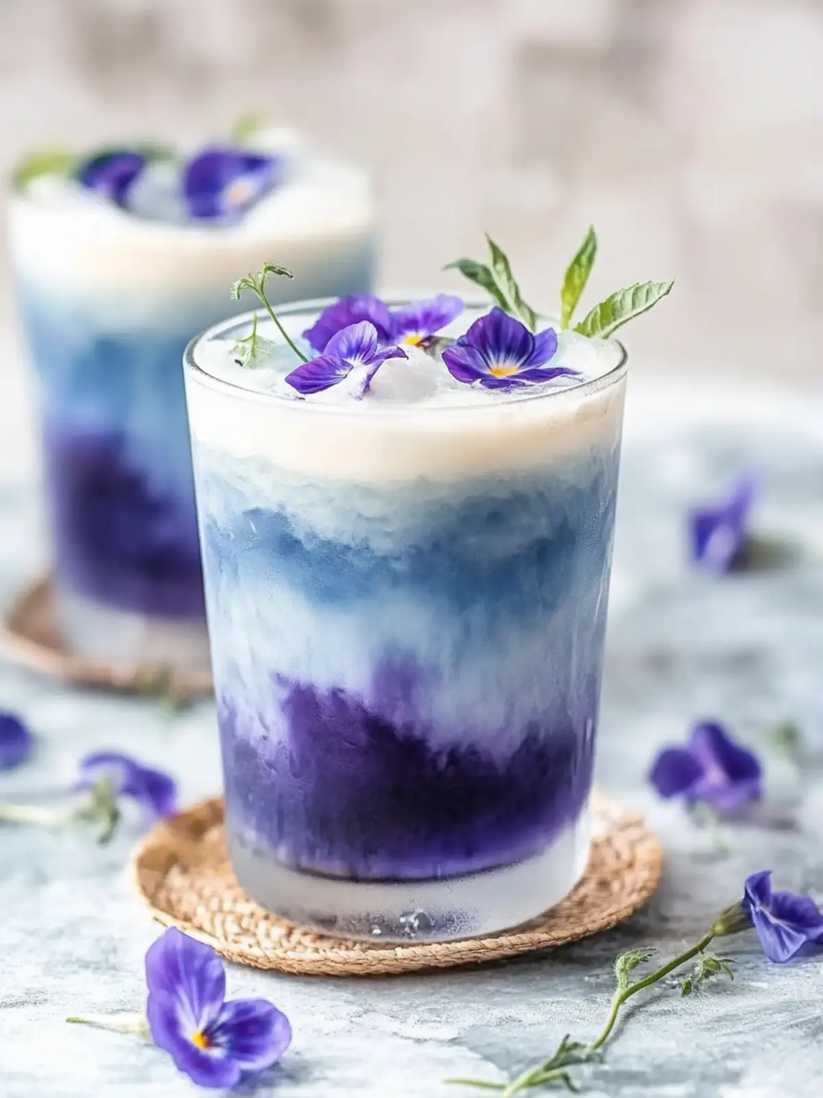 Iced Blue Tea Latte Recipe with Vanilla Cold Foam Magic 2 Iced Blue Tea Latte Recipe – Butterfly Pea Flower Tea with Vanilla Cold Foam
