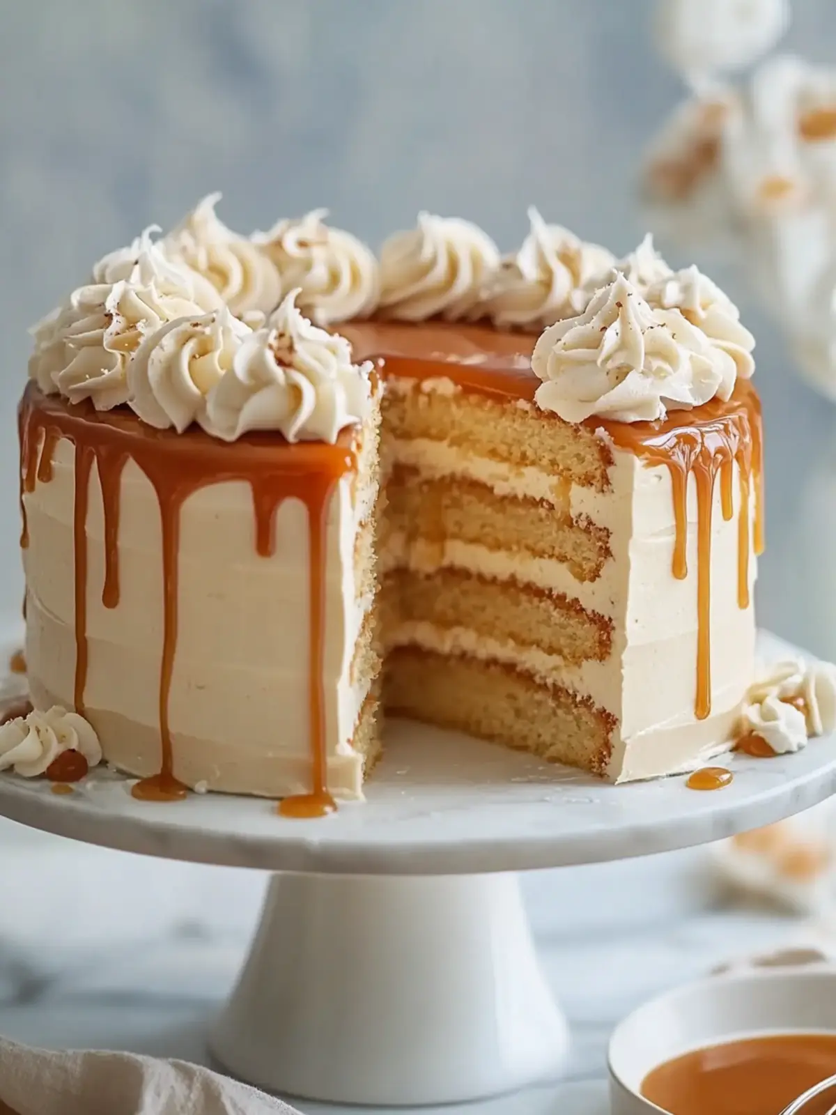 Bakery-Style Oven-Baked Salted Caramel Cake Recipe