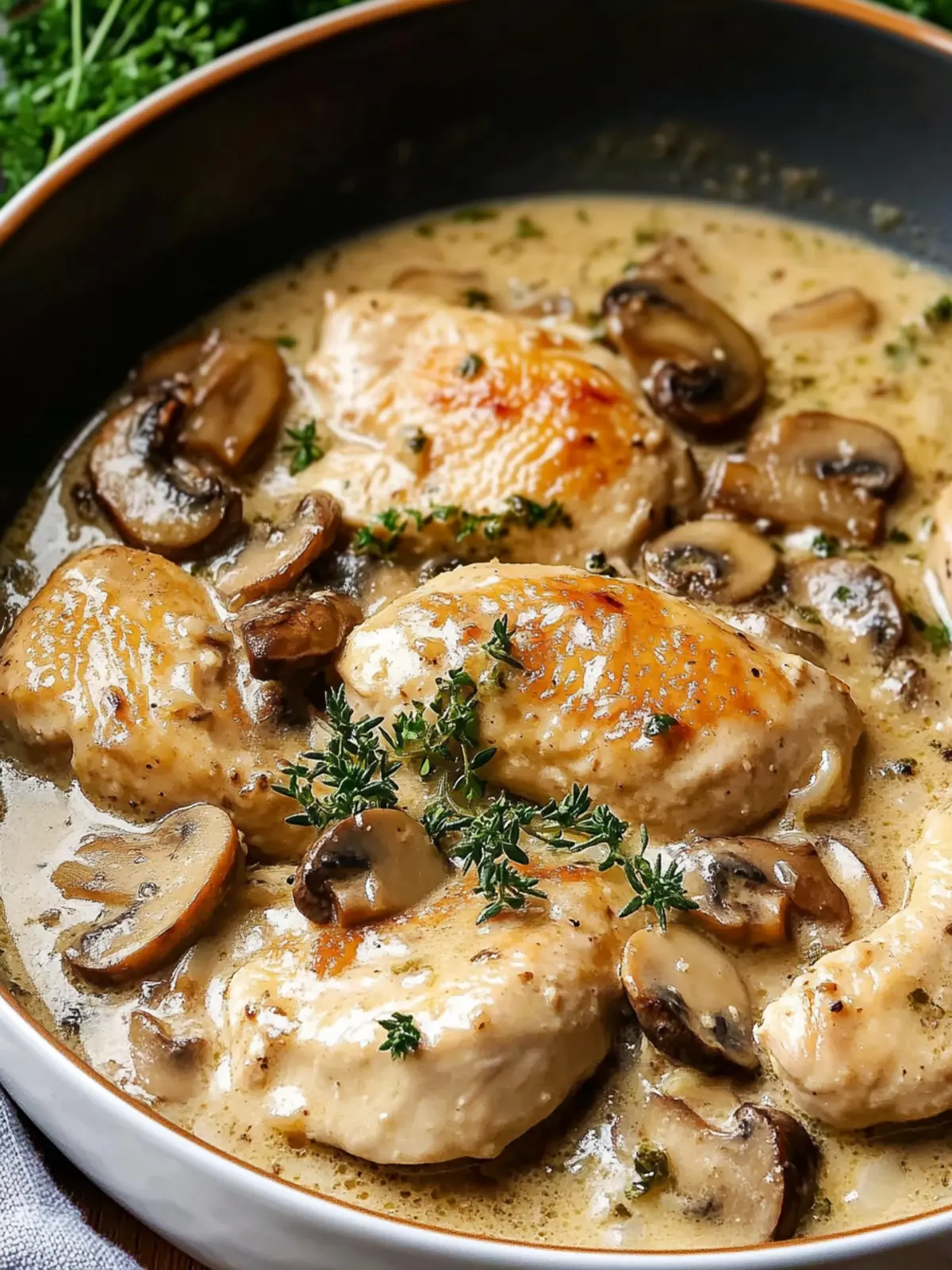 Savory Chicken with Garlic Mushroom Sauce in Just 30 Minutes 3 hicken with Garlic Mushroom Sauce