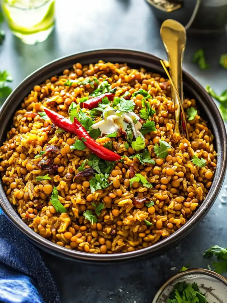 Mujadara (Lentils and Rice)