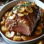 Savory Slow-Roasted Pork Shoulder with Irresistible Apple Gravy