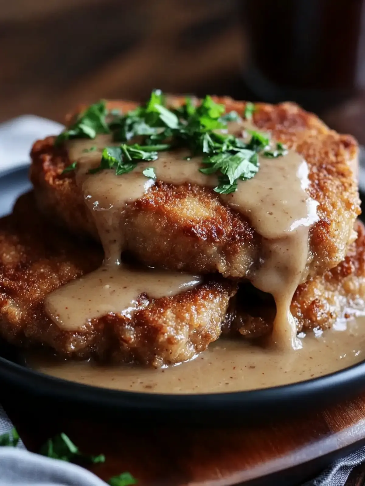 Irresistible Country Fried Pork Chops with Rich Gravy Delight 2 Country Fried Pork Chops with Rich Gravy