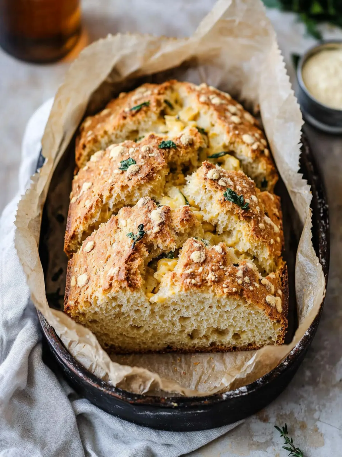 Irish Beer and Cheddar Bread