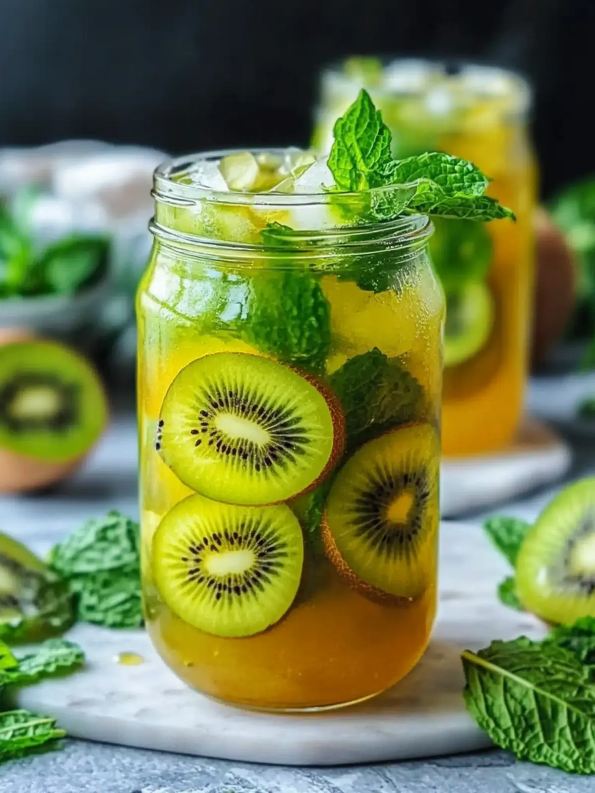 Kiwi Mint Cold Brew Green Tea Recipe – A Triple Refresh Delight 3 Kiwi Mint Cold Brew Green Tea Recipe – Triple Green Refresh!