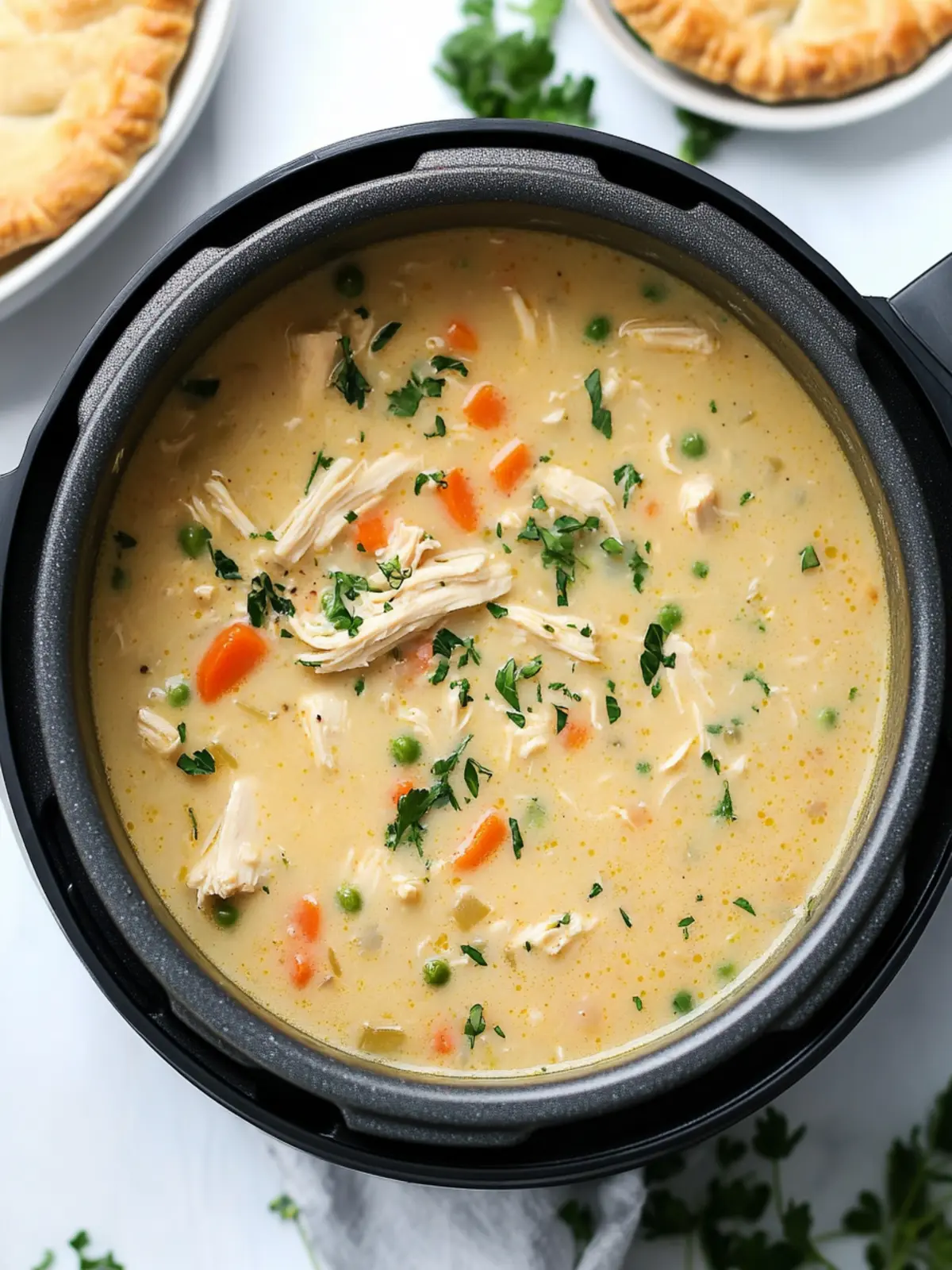 Instant Pot Chicken Pot Pie Soup: Cozy Comfort in a Bowl 2 Instant Pot Chicken Pot Pie Soup