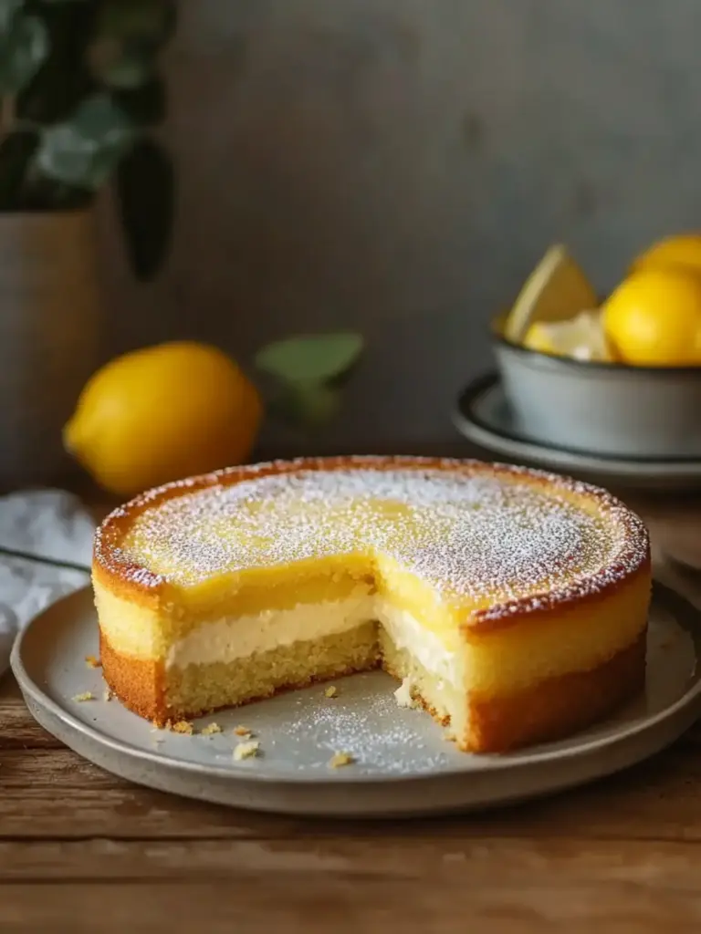 Lemon Custard Cake: Simple Homely Citrus Dessert
