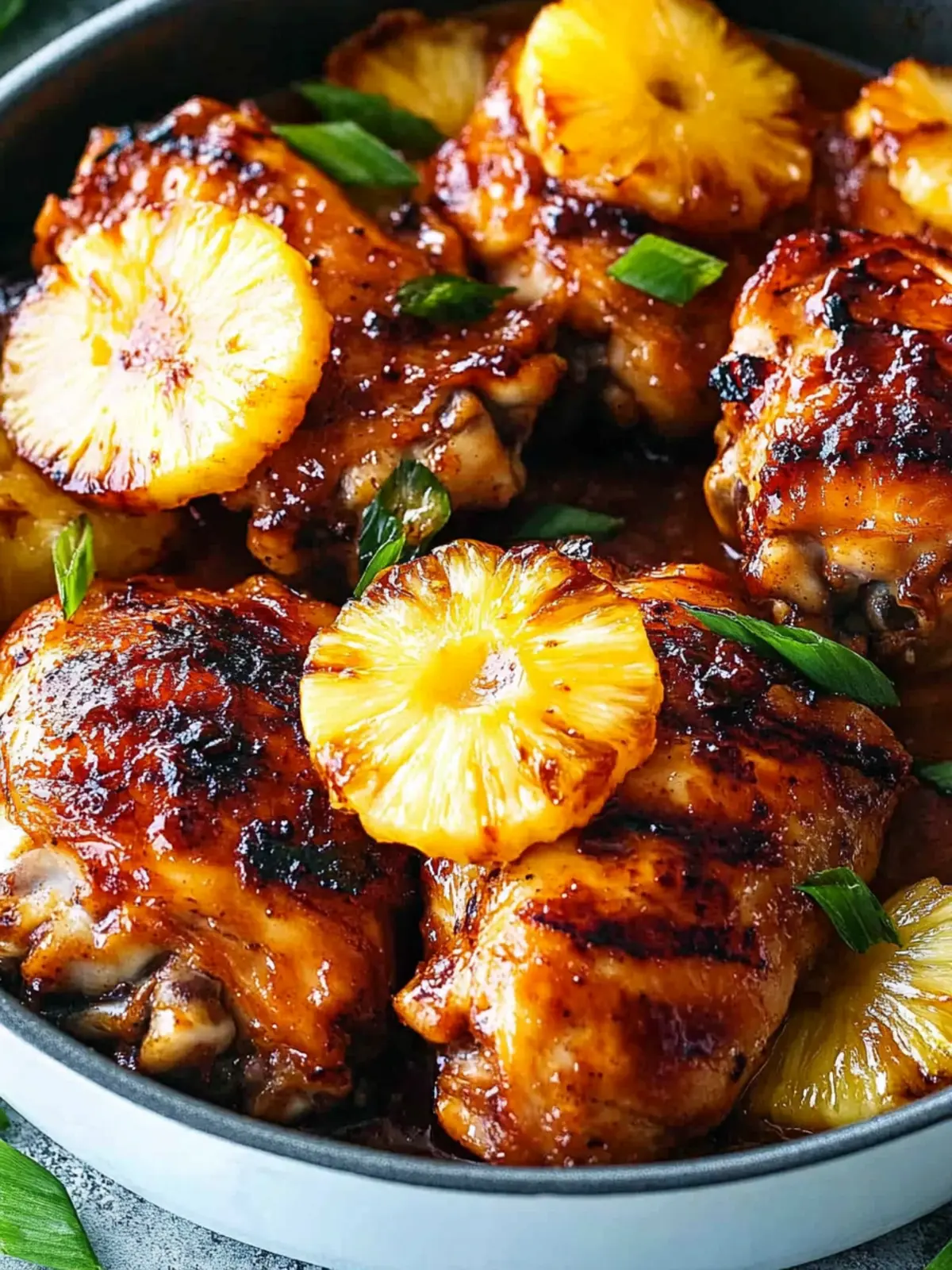 Pineapple Barbecue Chicken Thighs