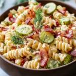 Dill Pickle Bacon Pasta Salad